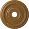 Ekena Millwork Cole PVC Medallion (Canopies up to 5 1/8"), 19"OD x 3 1/2"ID x 1"P, Metallic Vintage Gold CMP19CODVG - alternate 1